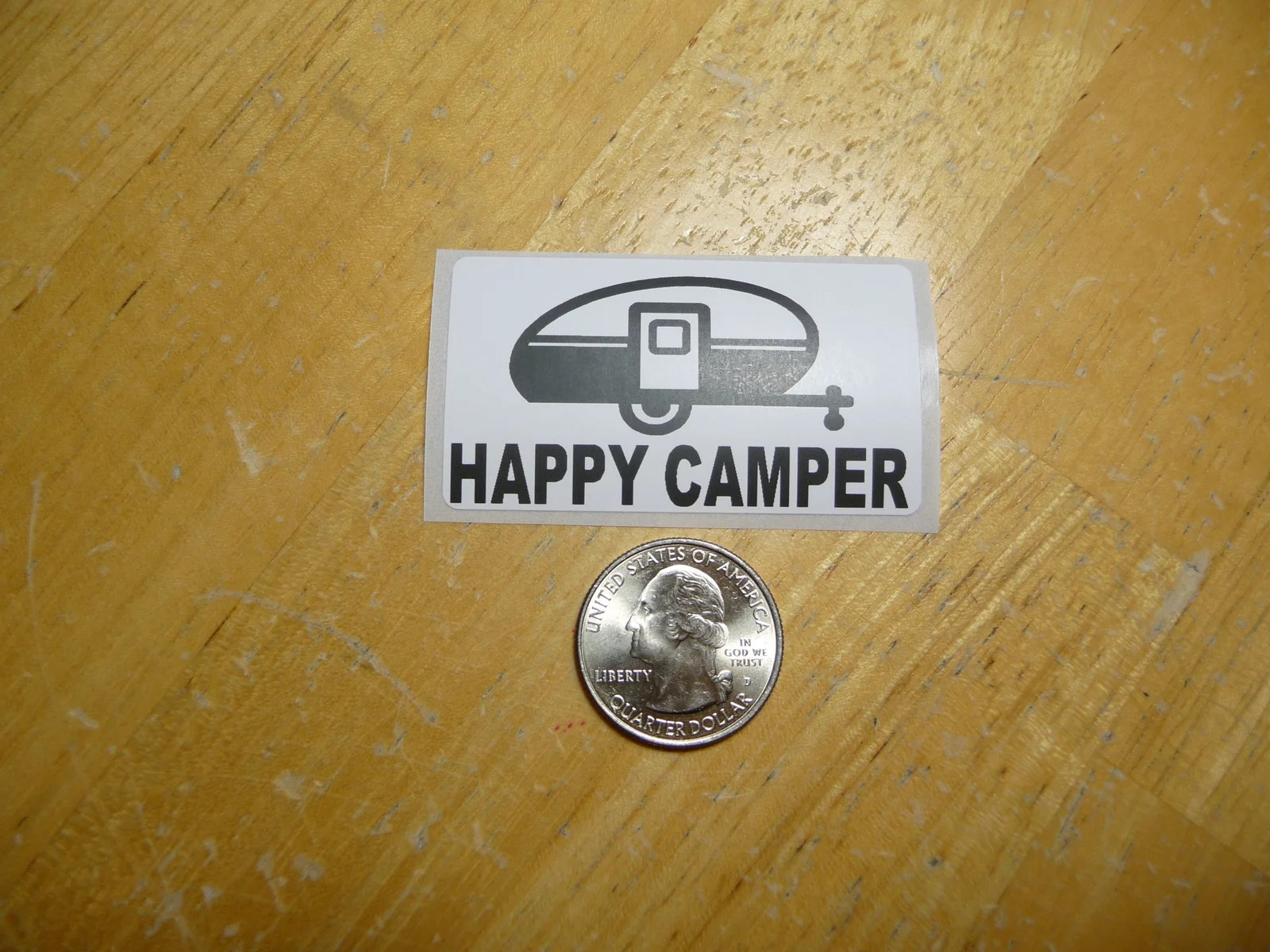 HAPPY CAMPER STICKER DECAL 1 – 50 BULK PACK FUNNY RV CAMP CAMPING SUMMER