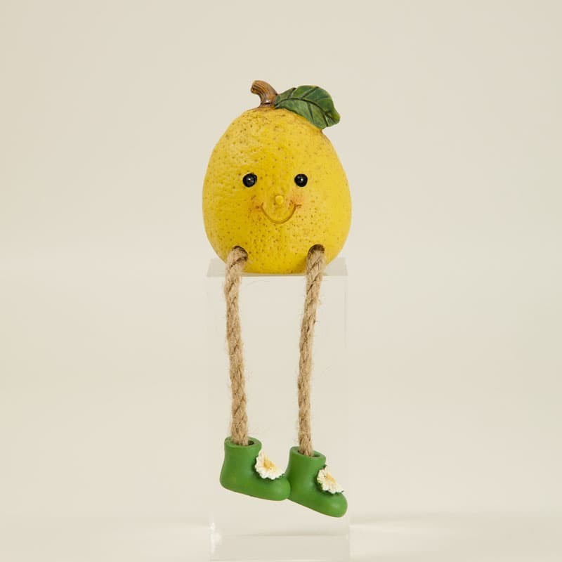 Lemon Shelf Sitter Figurine 5.63&Prime; Tall Lemon Decor Kitchen Farmhouse