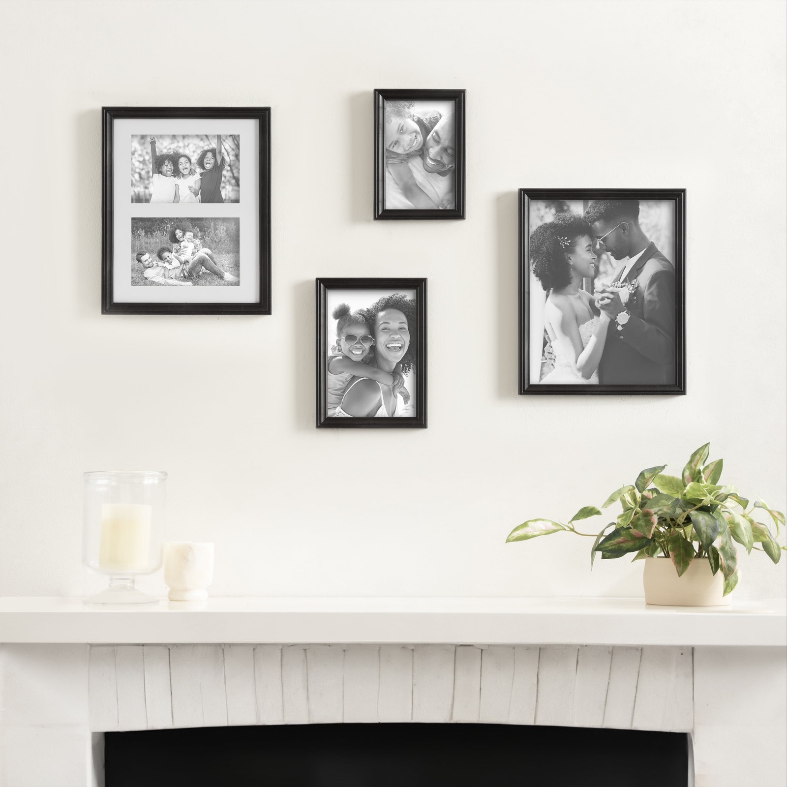 (2 pack) 8×10 Casual Black Decorative Tabletop Picture Frame