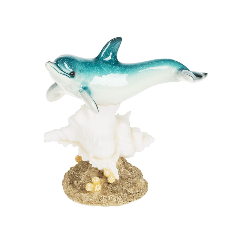 Ganz Midwest-CBK E1 Resin LED Light Up Dolphin on Coral 6.25 » Figurine ME170594