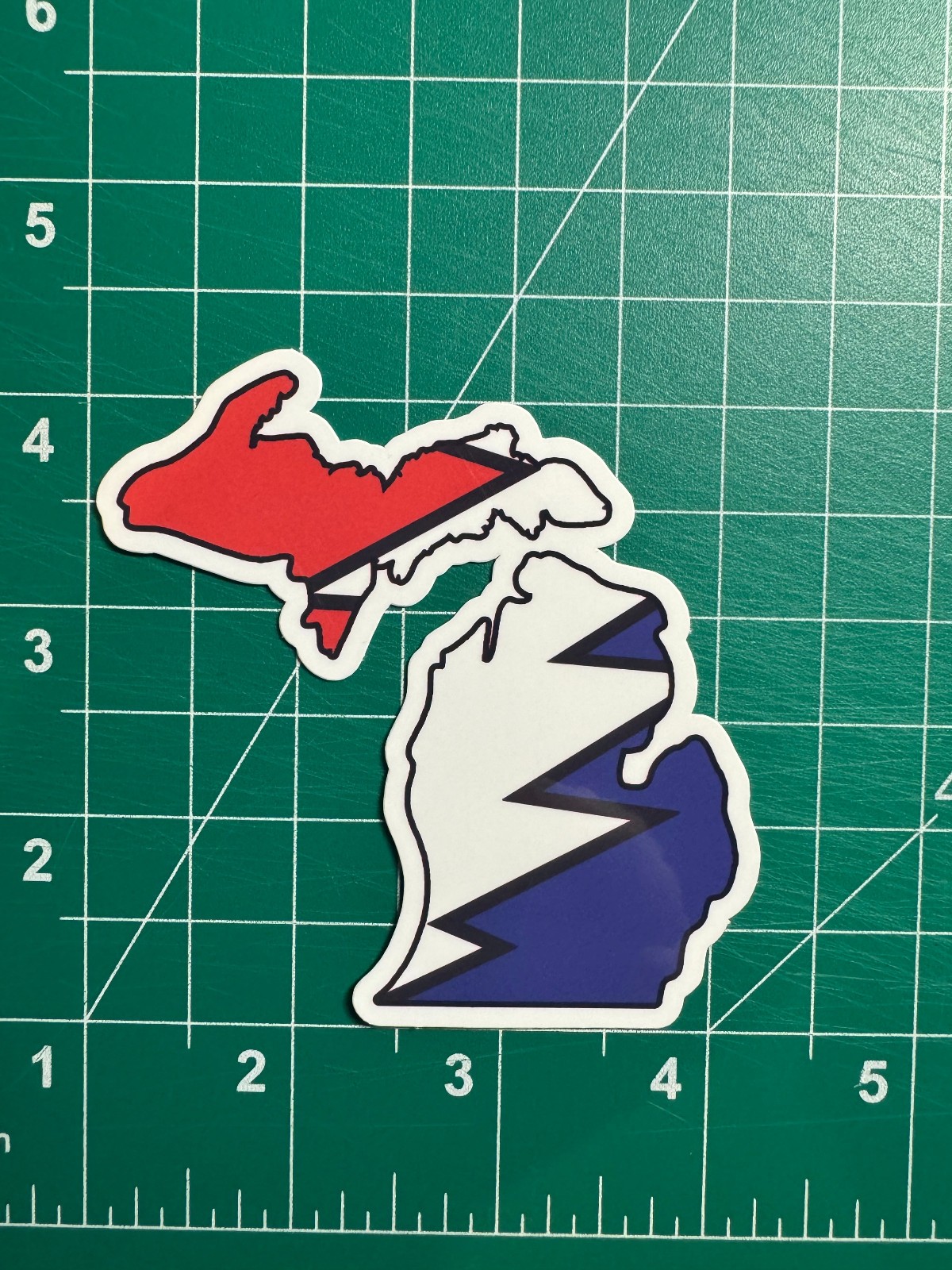 MIchigan Stealie – Grateful Dead – Laminated Vinyl Sticker 3&Prime;x3&Prime;