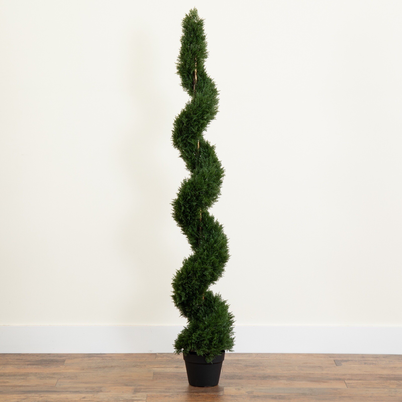 4ft Artificial Cedar Spiral Topiary Tree UV (Indoor/Outdoor). Retail $173