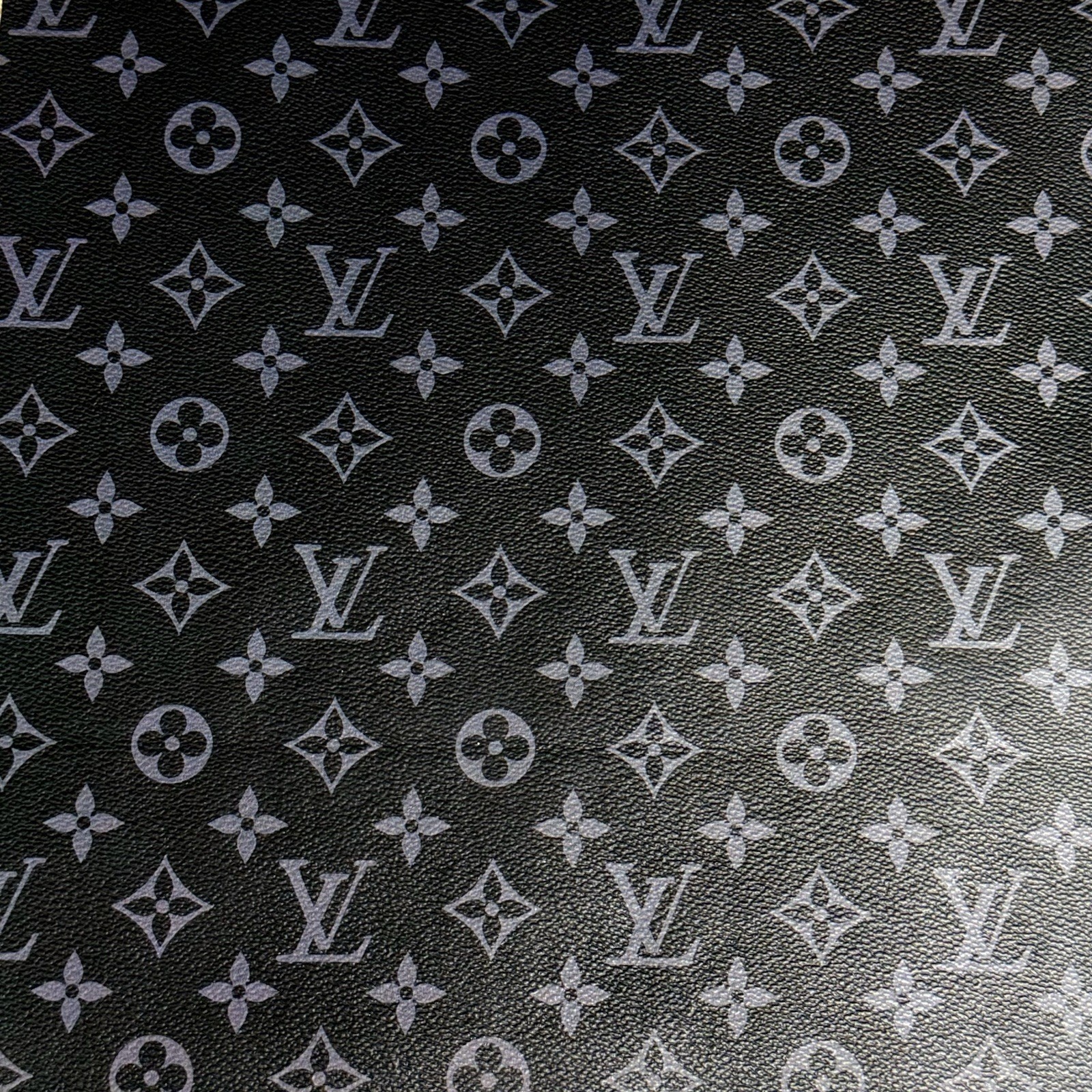 LV Gray Monogram Vinyl for Crafting Classic Size piece 12&Prime; X 12&Prime;