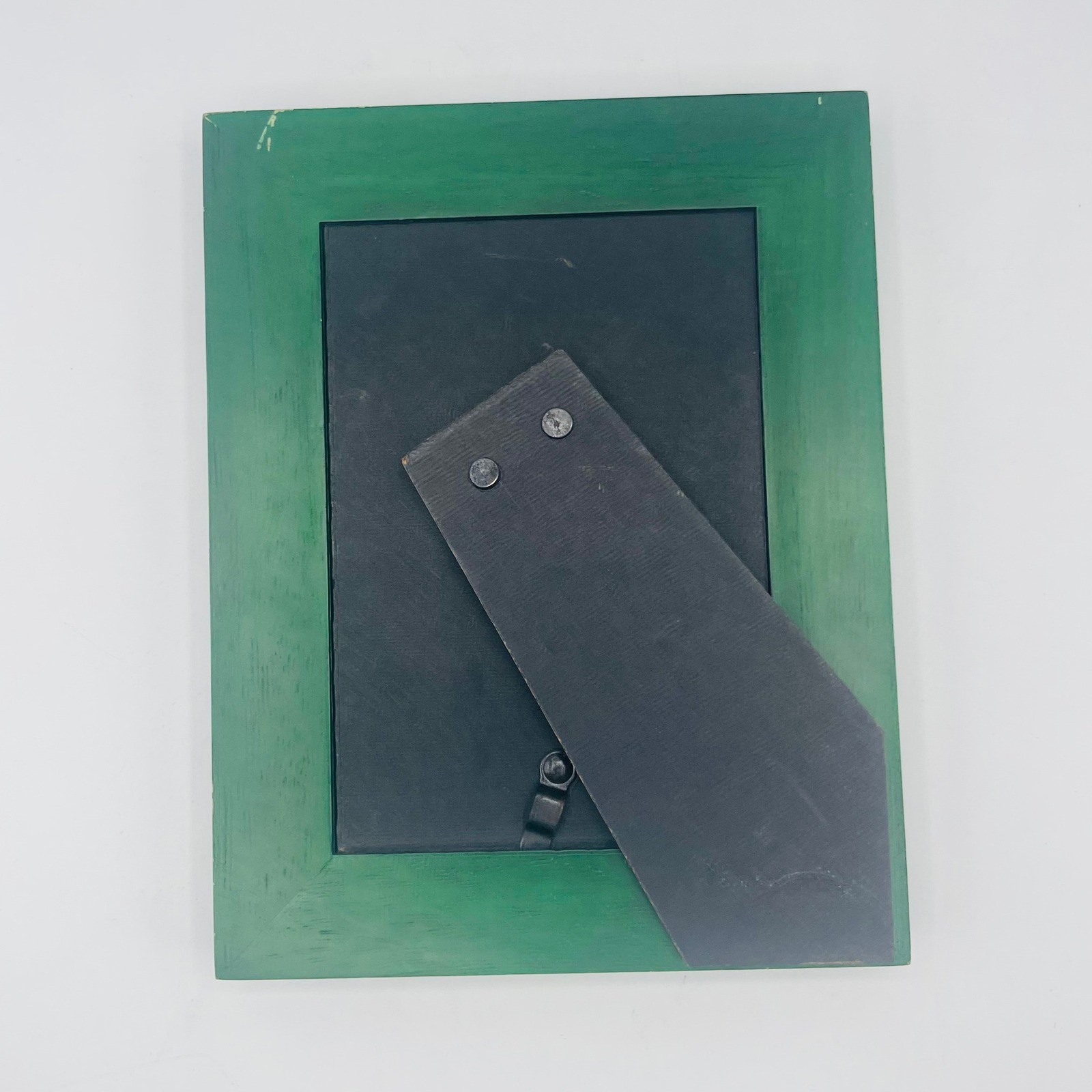 Burnes of Boston 3.5×5 Wood Picture Frame Green Black Beveled Tabletop Decor