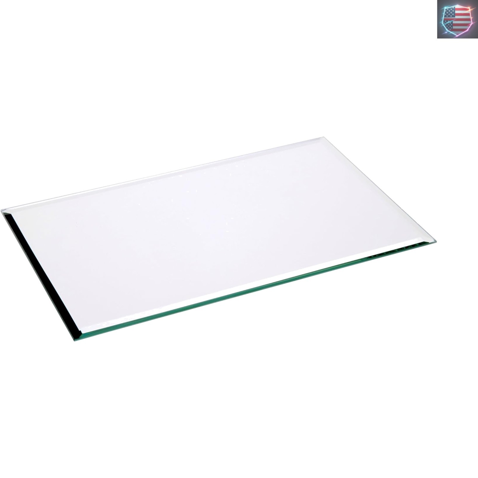 5&Prime; x 8&Prime; Rectangle, 3mm Thick Beveled Glass Mirror