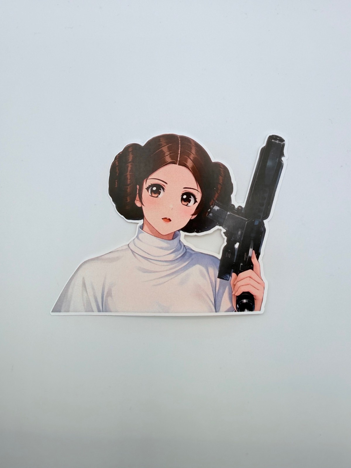 Brand New Cult Classic Star Wars Princess Leia Sticker 3.75&Prime; by 3&Prime;