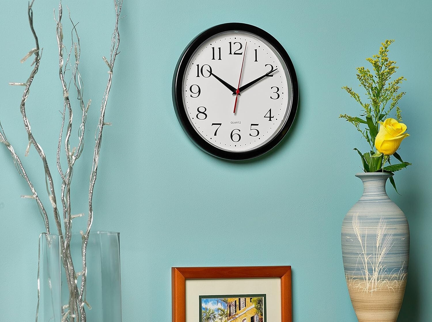 Classic 10-Inch Wall Clock – Silent Non-Ticking, Ideal for Classroom & Kitchen