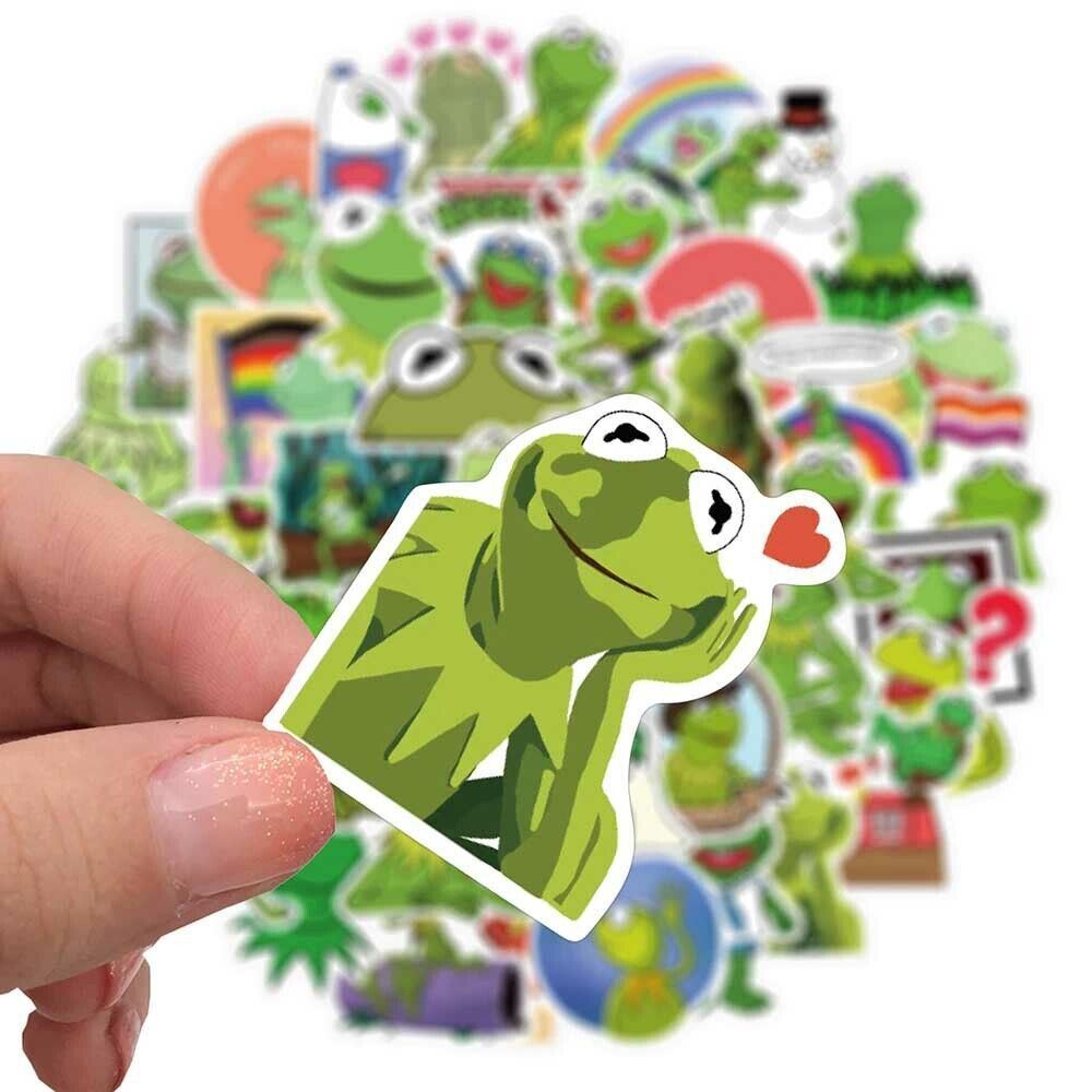 KERMIT the FROG Stickers ~ Laptop Guitar Water Bottle Vinyl Waterproof Decals