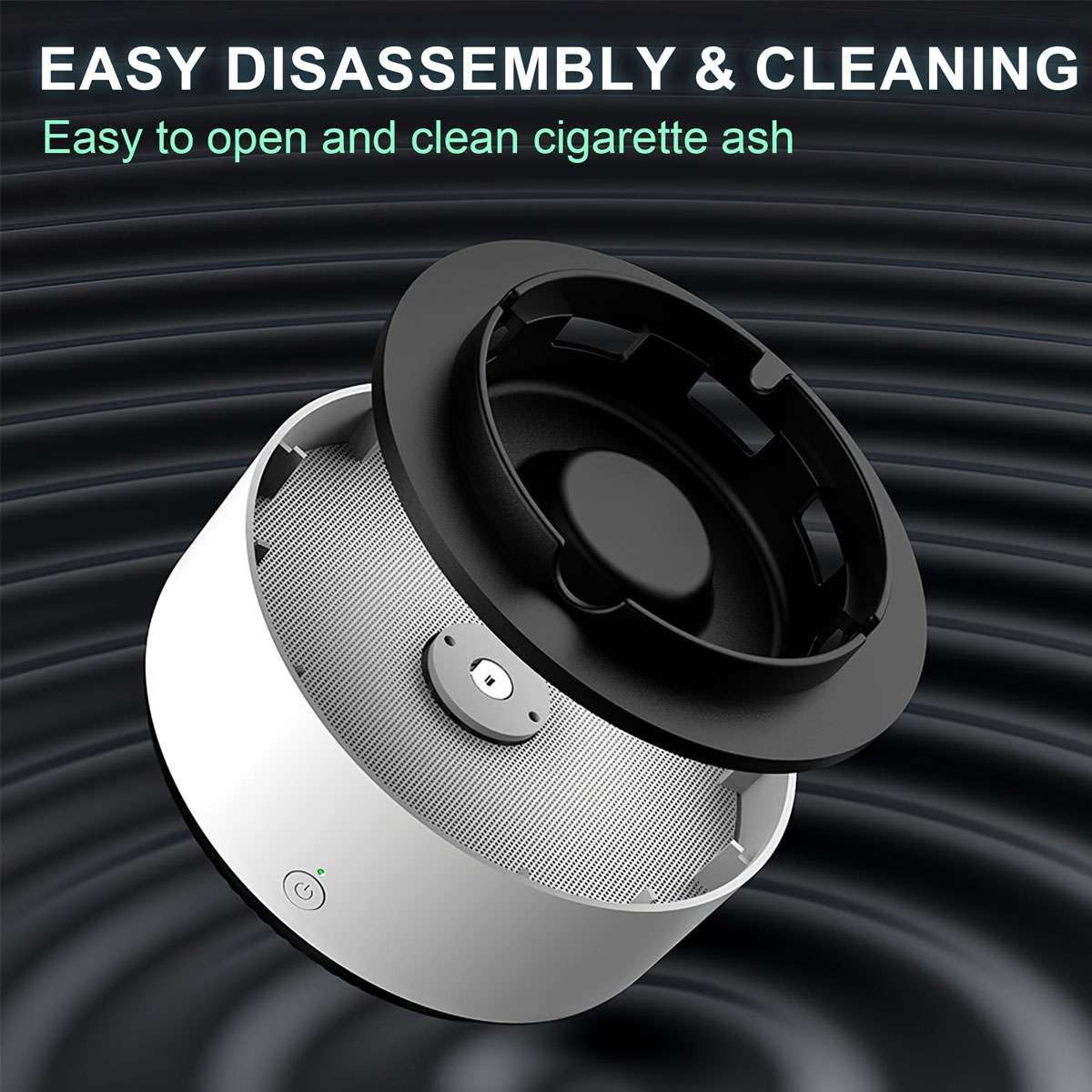 2 in 1 Multifunctional Smokeless Ashtray Purifier Ashtrays with Filter Purifier