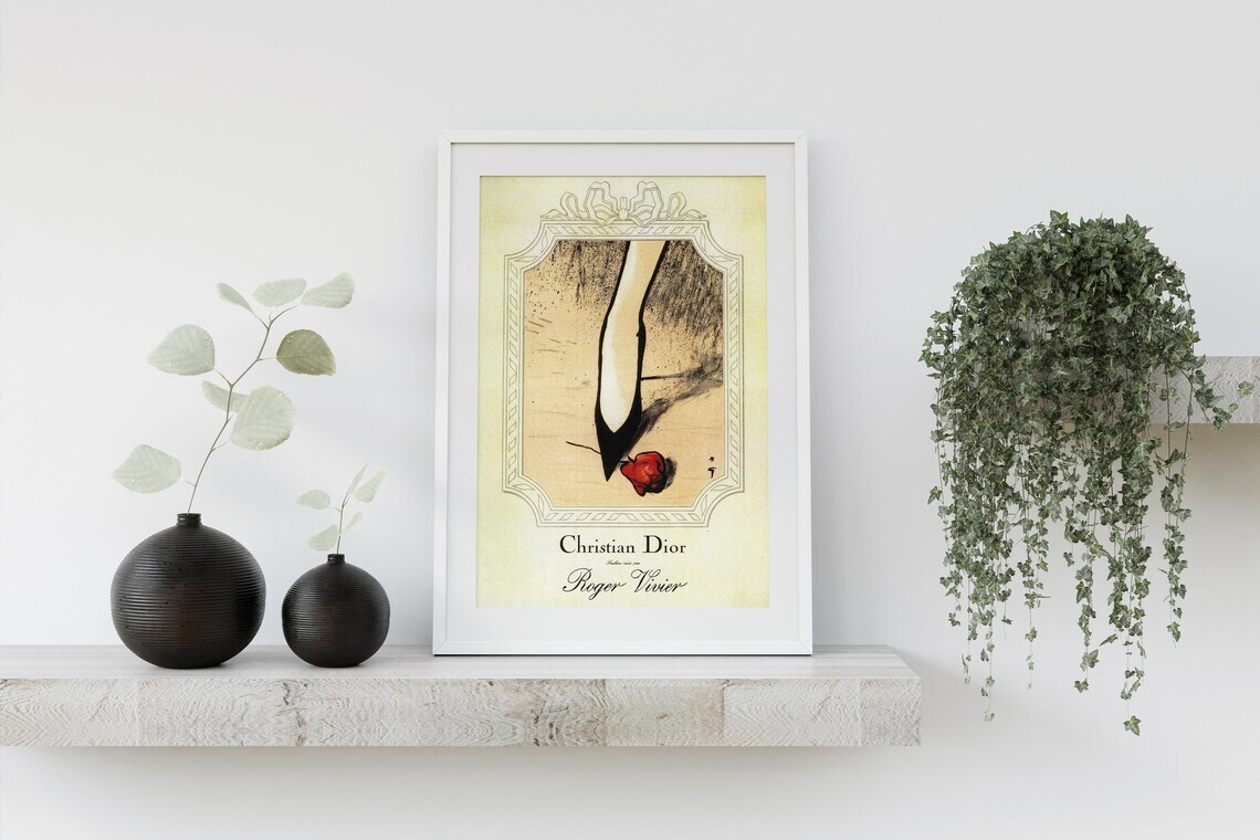 Branded Vintage Luxury Fashion Wall Art poster Choose your Size