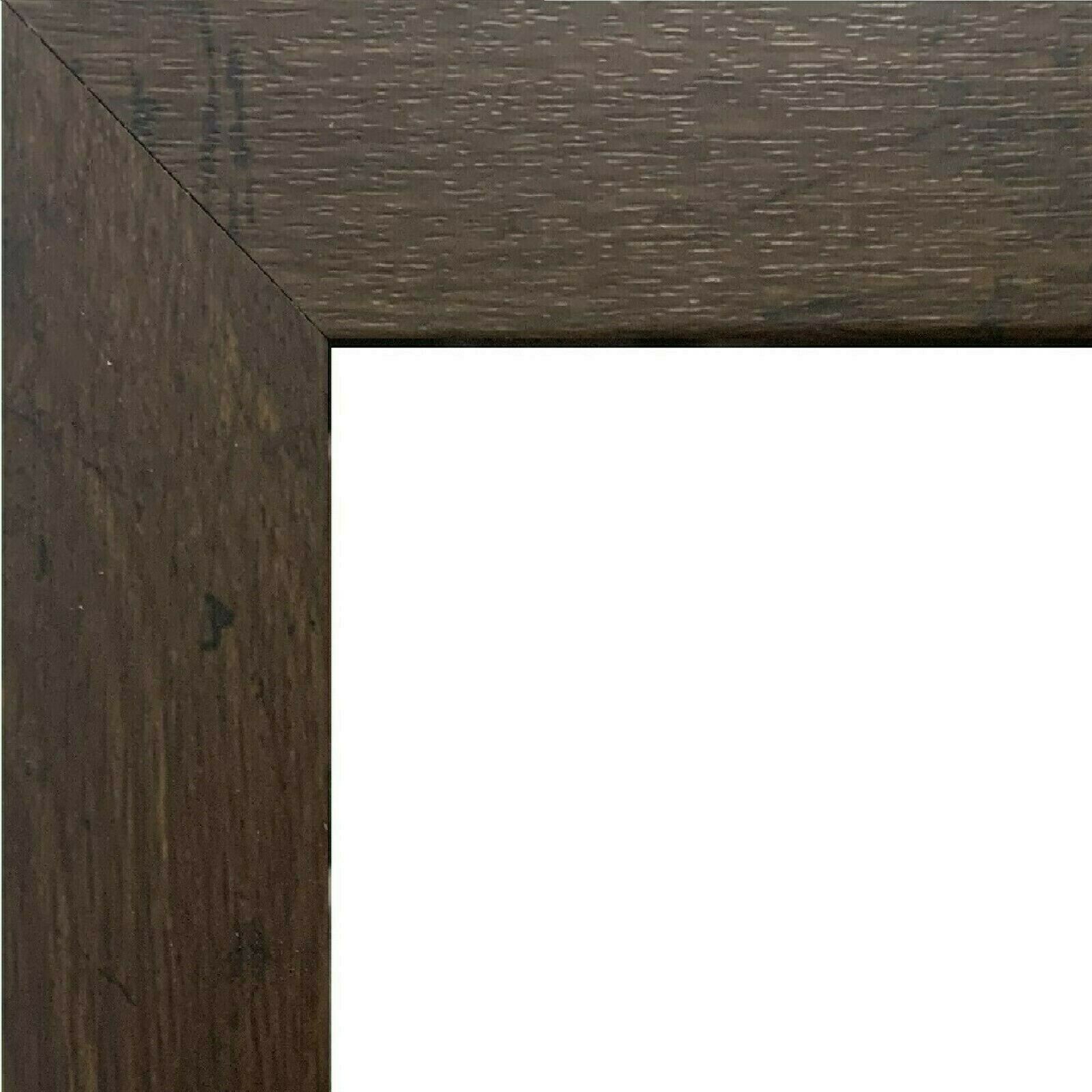 US Art Frames 1&Prime; Flat Distressed Mahogany MDF Picture Poster Frame, Custom-B