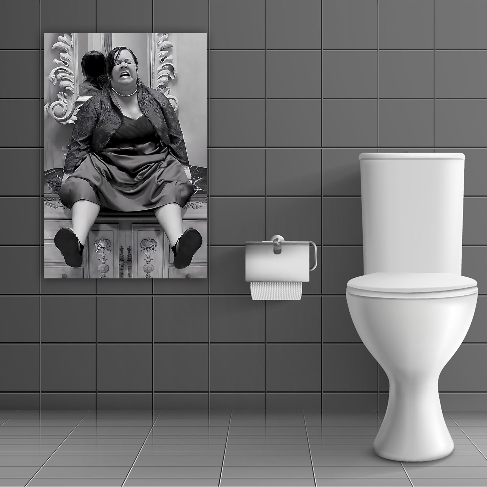 Funny Bridesmaids Poster Bathroom Art Print Comedy Toilet Picture Funny Wall Art