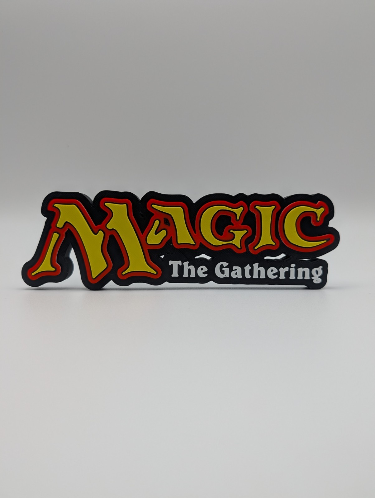 3D Printed Magic the Gathering Logo Display Sign For Cards And Collections
