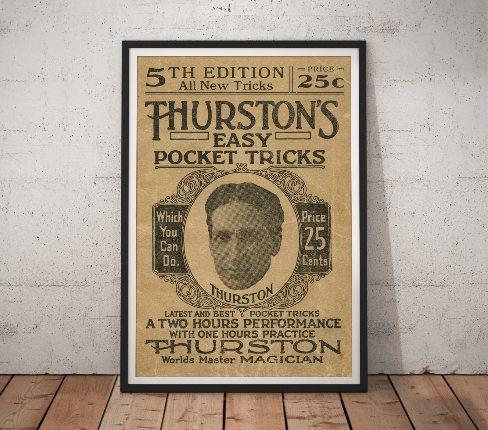 1917 Thurston&rsquo;s Easy Pocket Tricks POSTER! (up to 24&Prime; x 36&Prime;) – Magician – Art