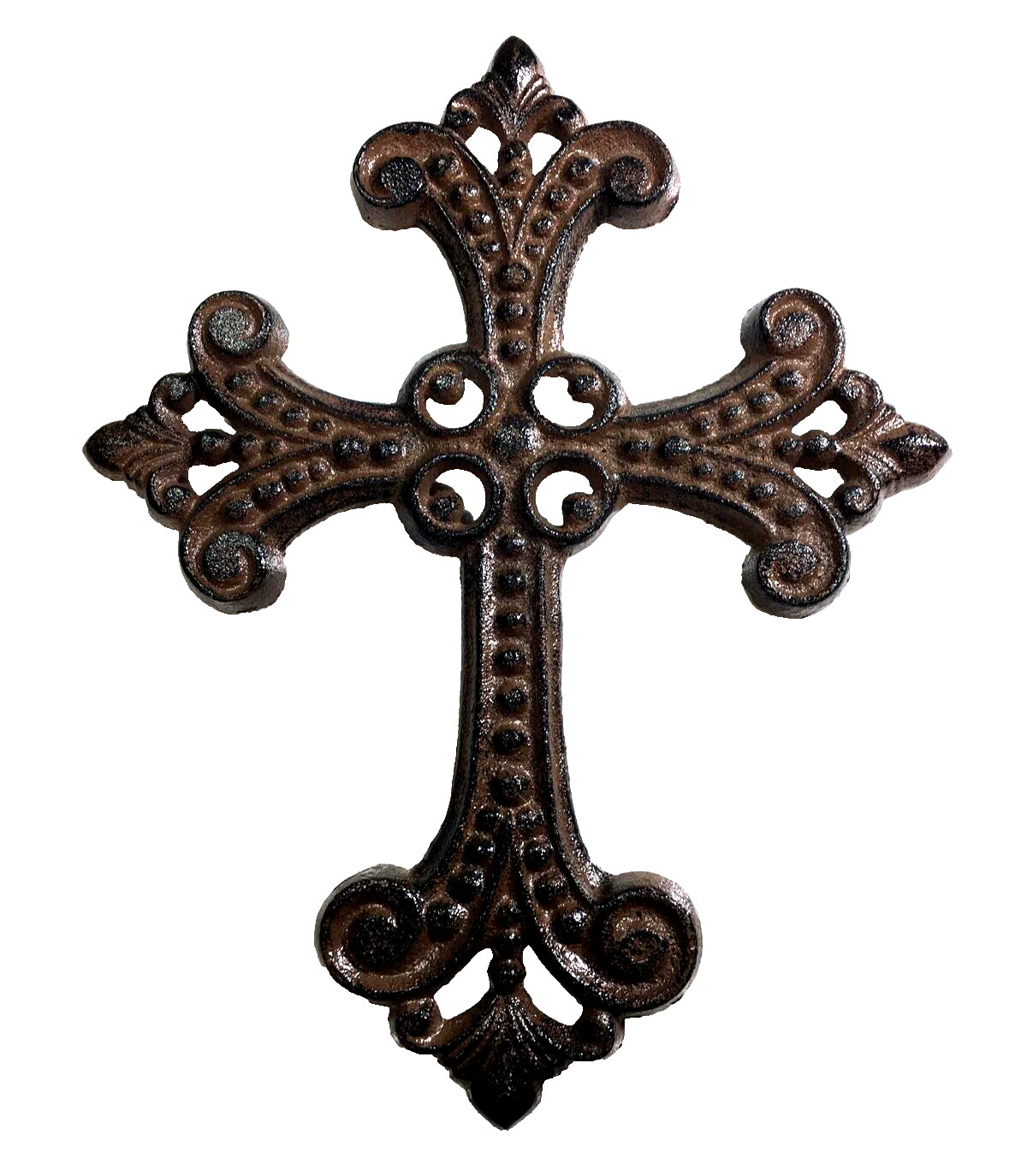 Antique Brown Bronzed Celtic Cross, for wall mounting