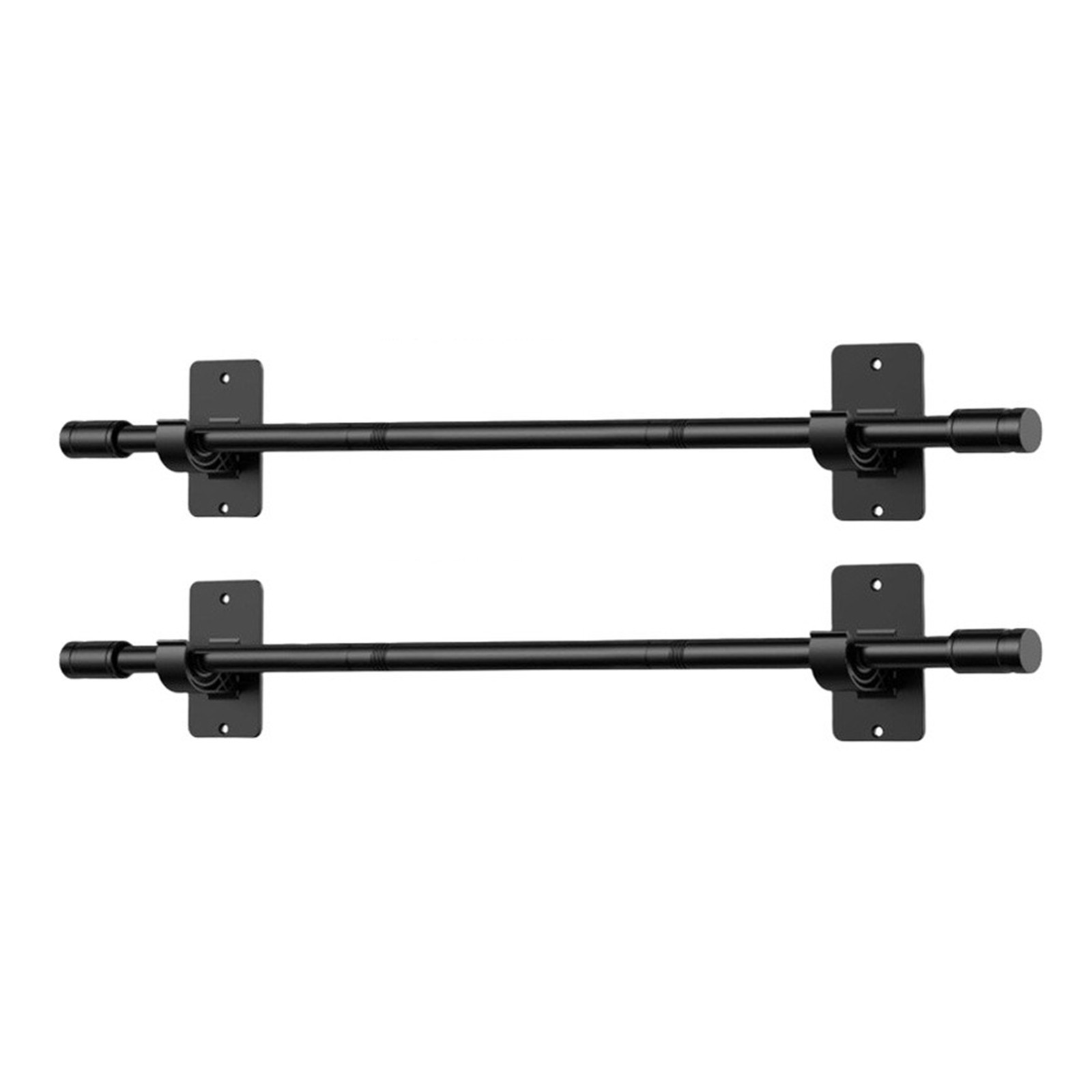 Wall-Friendly Curtain Rod Brackets No Drill Needed for Rods Under 1.5cm 2pcs