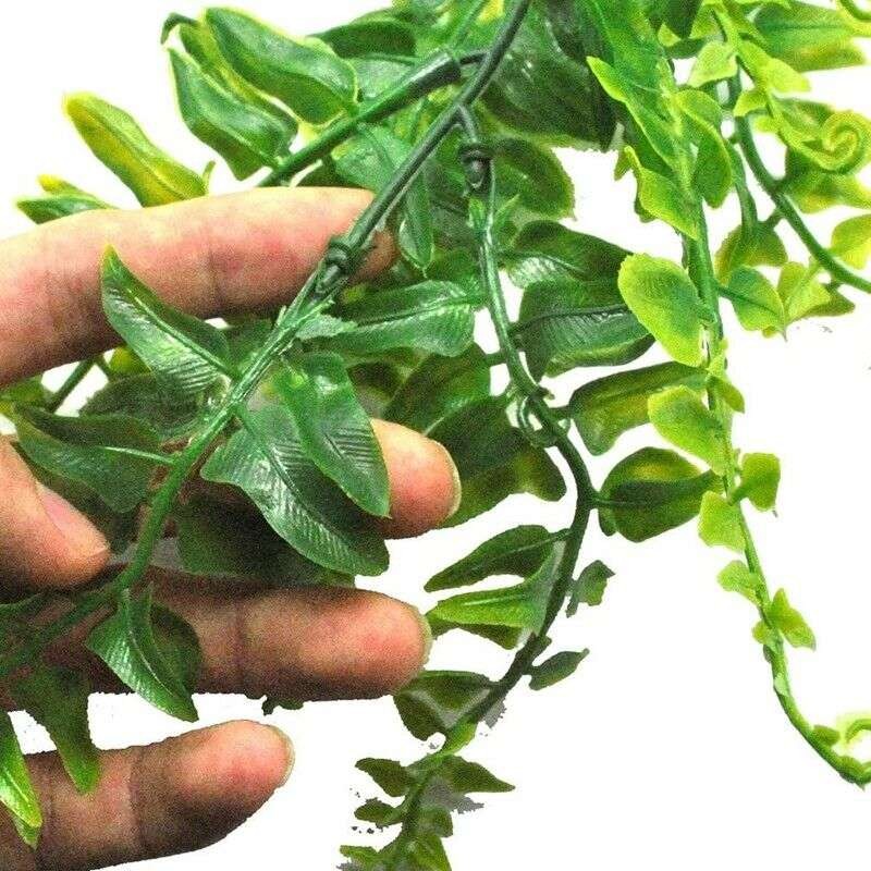 2Pcs Set Artificial Plants Vines Boston Fern Persian Rattan Greenery Fake Ferns