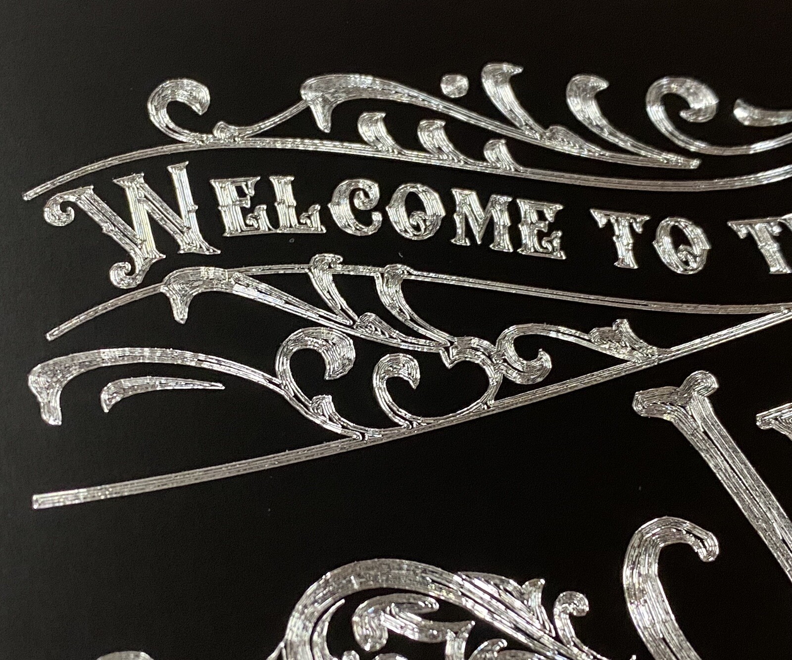 Engraved Personalized Custom Welcome Family Name House Home Metal 6×12 Sign Gift