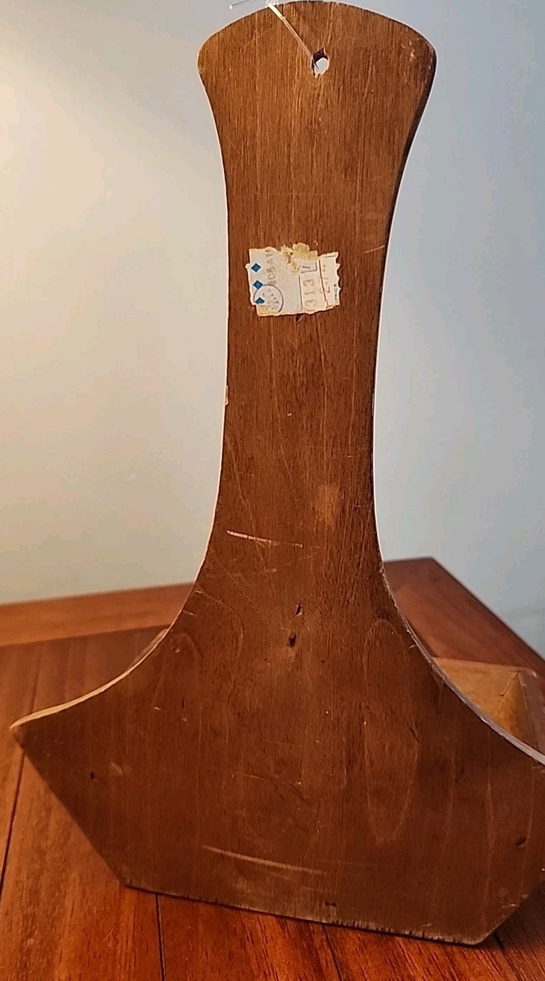 Vintage Wooden Letter Holder 12&Prime;X6&Prime; X 4&Prime; Hanging 4 Slats