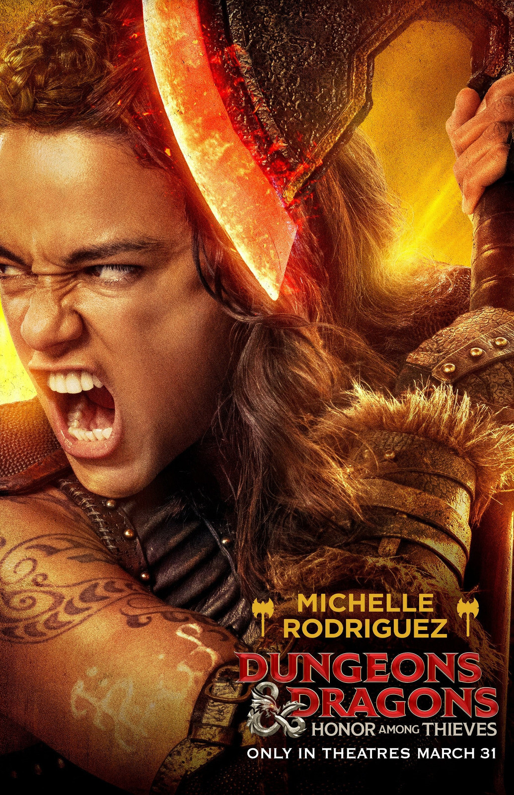 AA1197 Dungeons & Dragons Honor Among Thieves 2023 Actress Movie Poster 11×17