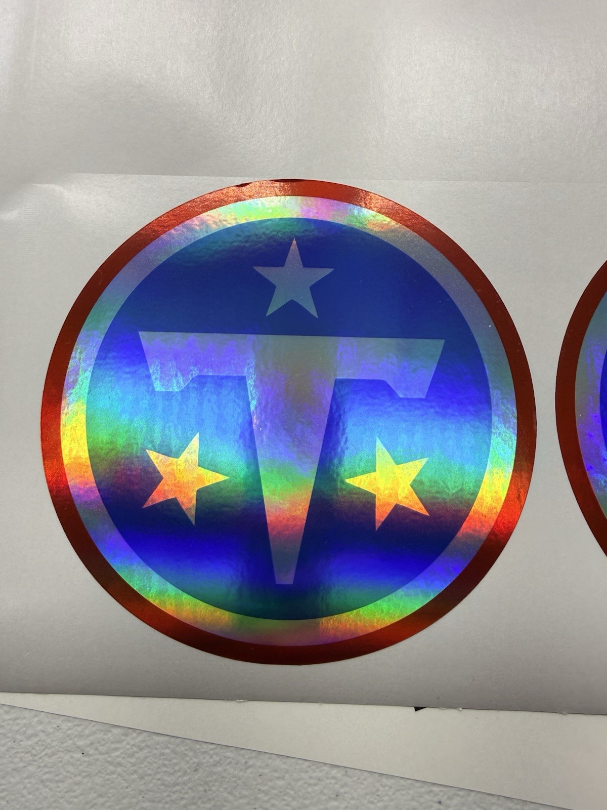 Tennessee Titans Alternate Logo Holographic Vinyl Decal