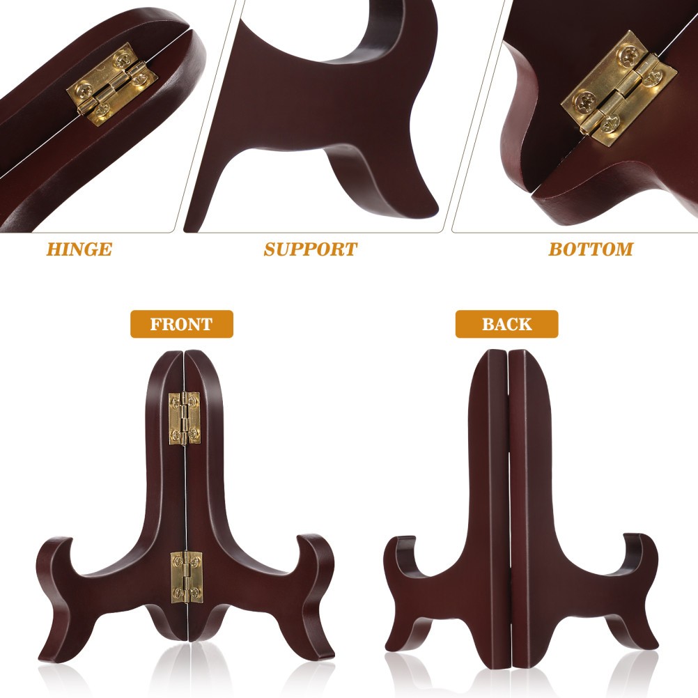 3 Count Picture Frame Stand Support Table Top Easels for Display Folding Plate