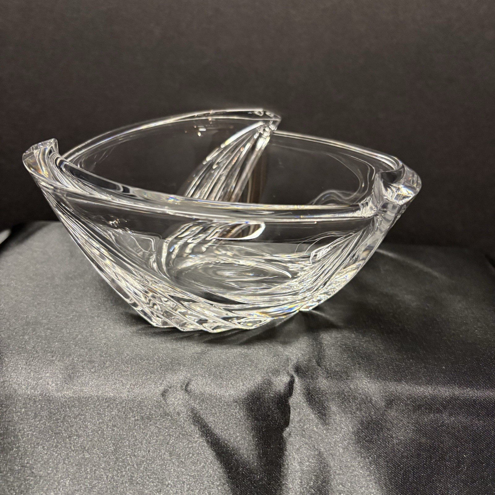 Rosenthal Art Deco Exaltation Crystal Bowl 24% Lead Vintage Germany