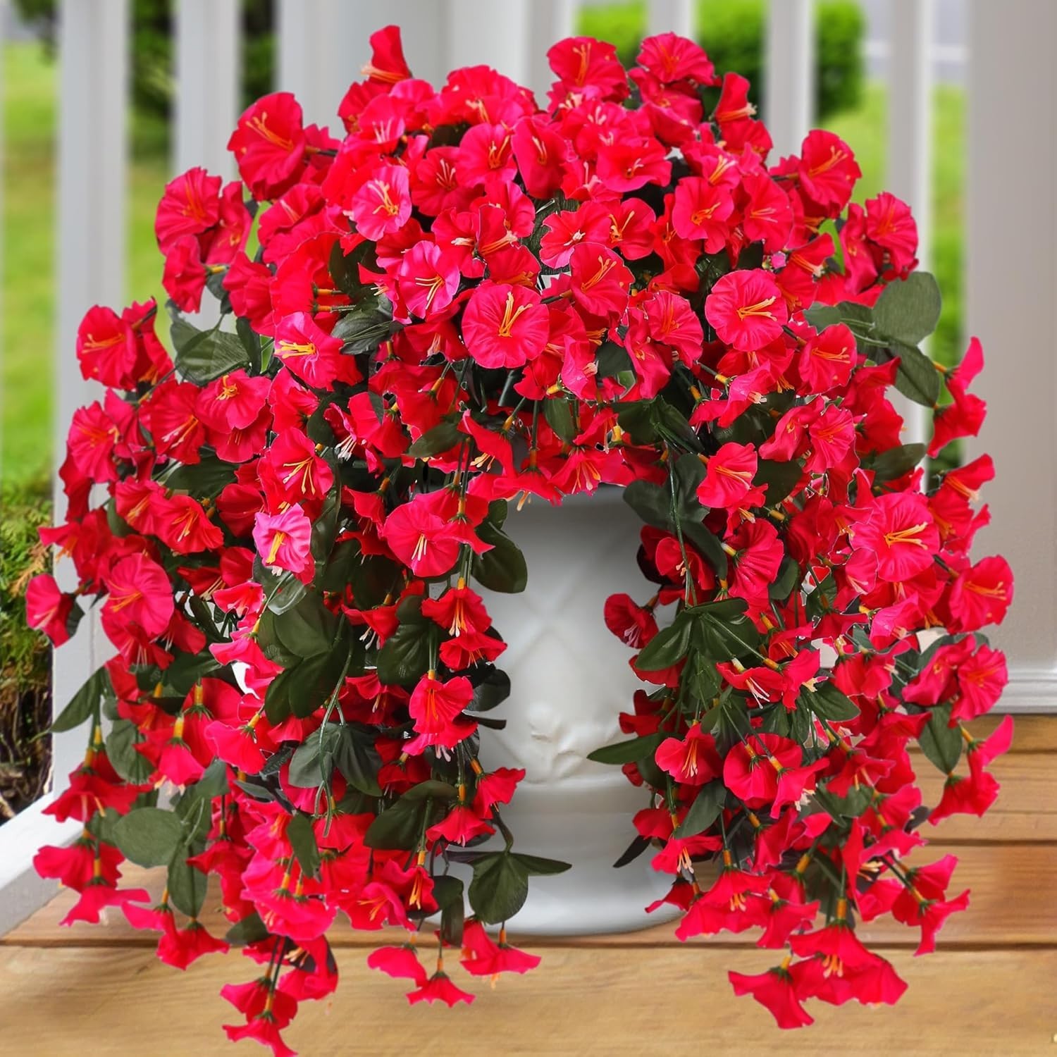 Beautiful 2PCS Artificial Hanging Flowers – Trailing Vines for Home Decor