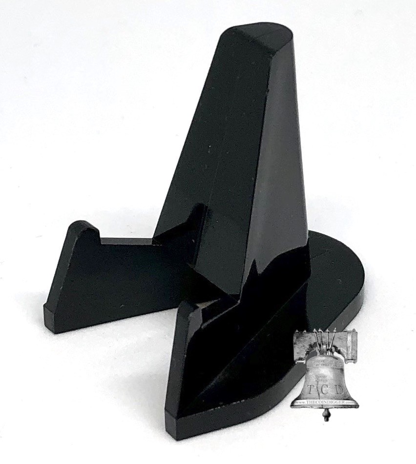 Air-tite Display Stand Easel Prop Coin Holder Rock Gem Medal Currency Acrylic