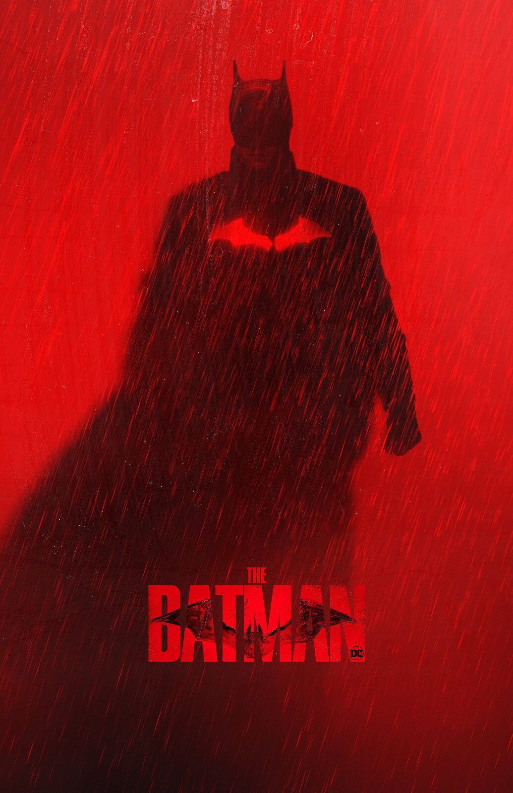 AA4527 The Batman Film By Matt Reeves 2022 Red Movie Poster 11×17