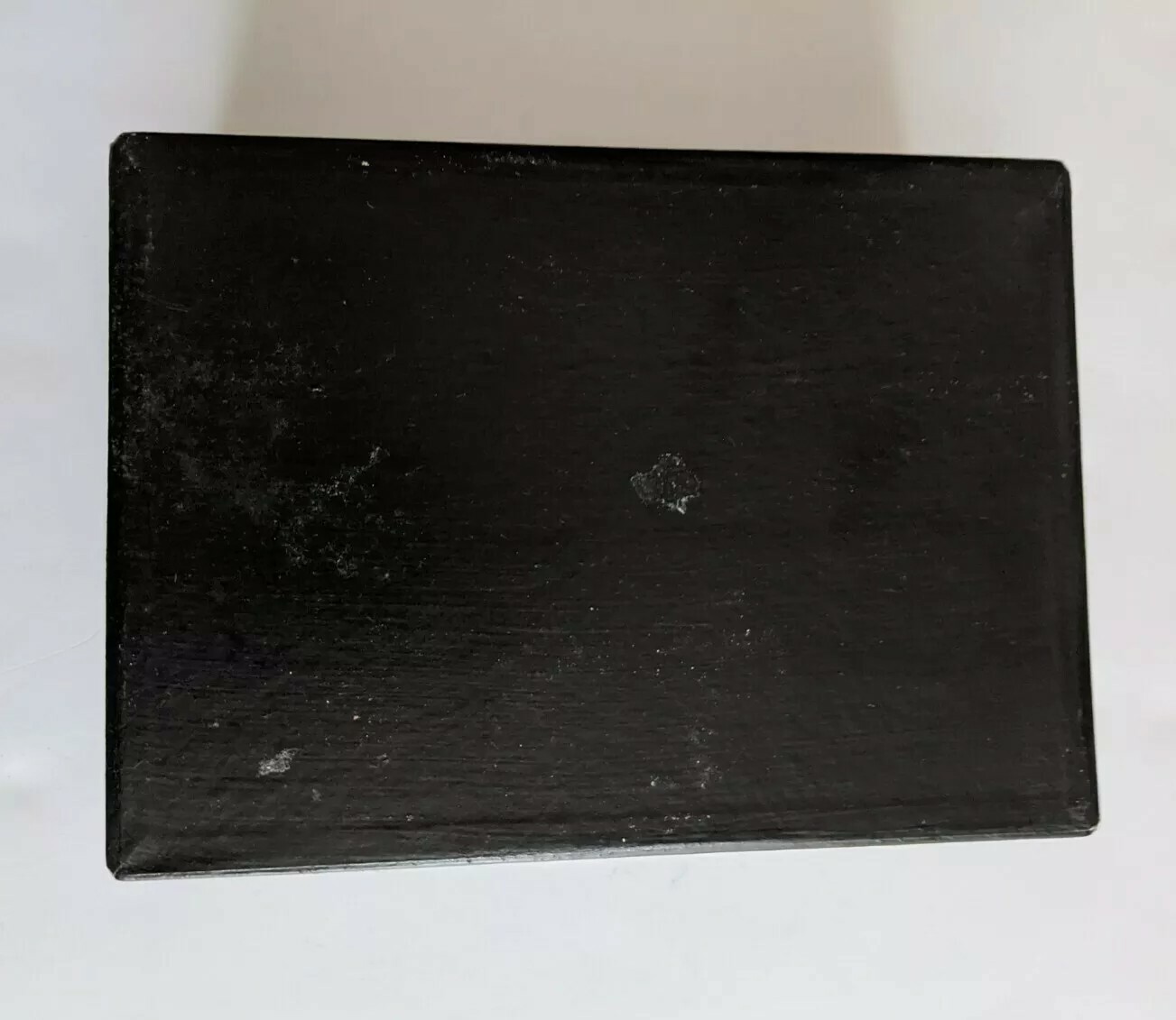 Embroidered Sampler Box Cardboard Paint Black Bird 6.75×4.75×3 In Storage Crafts