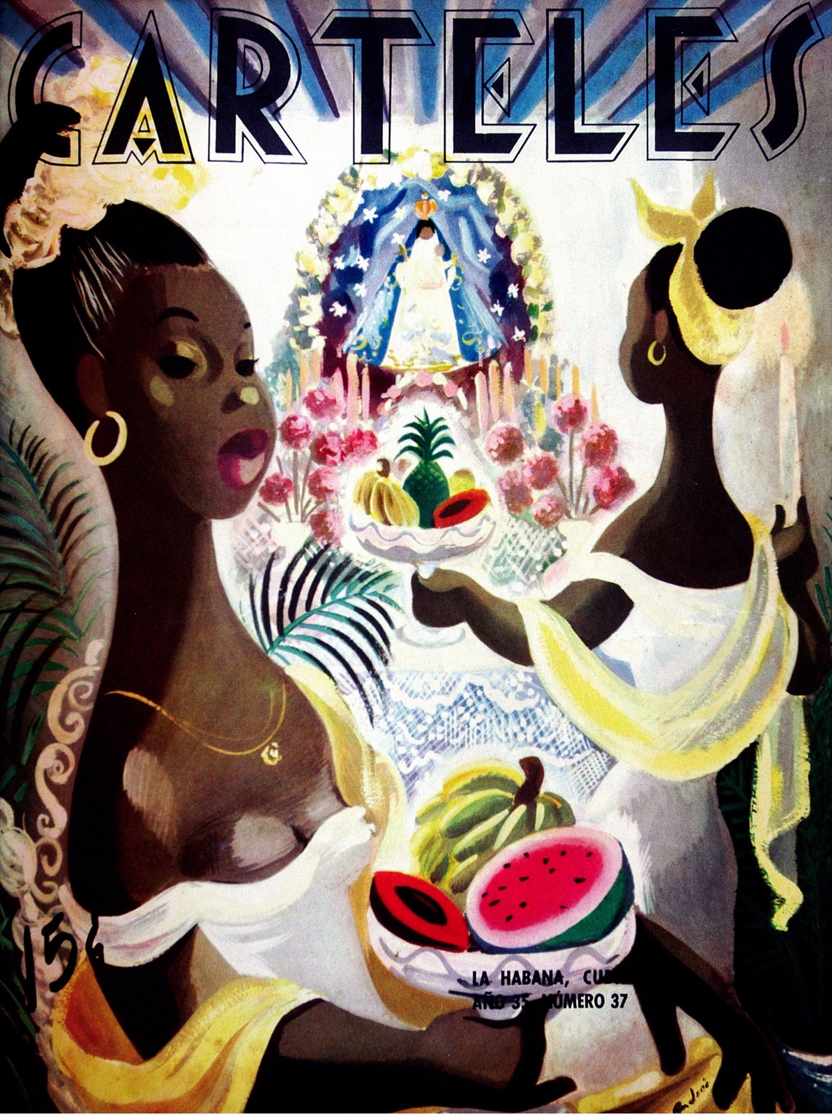 183.Cuban Yoruba religion Poster »Offerings to Yemaya »Decor art interior design