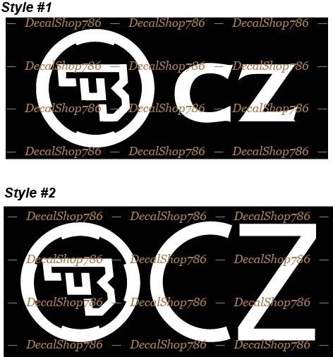CZ Firearms -Hunting/Shooting/Outdoor Sports- Vinyl Die-Cut Peel N&rsquo; Stick Decals