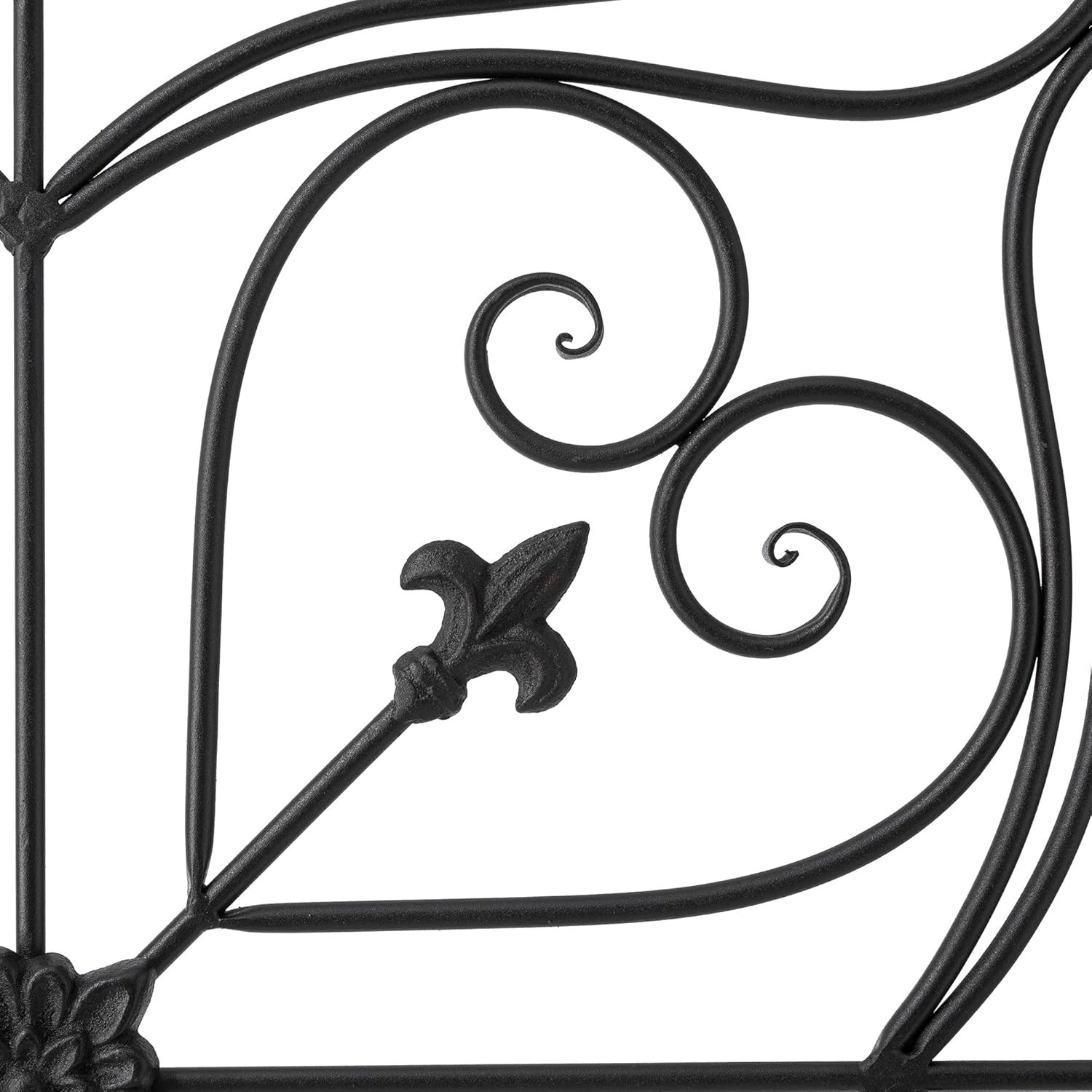 Timeless Black Metal Fleur-de-lis Wall Art – Perfect for Indoor & Outdoor Spaces