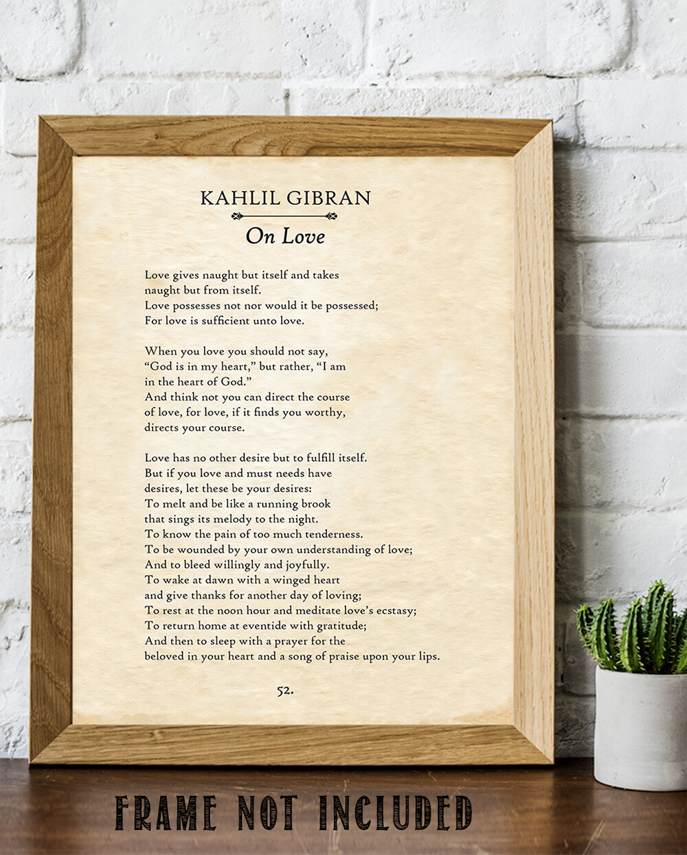 Kahlil Gibran – On Love – 11×14 Unframed Typography Book Page Print – Art Decor