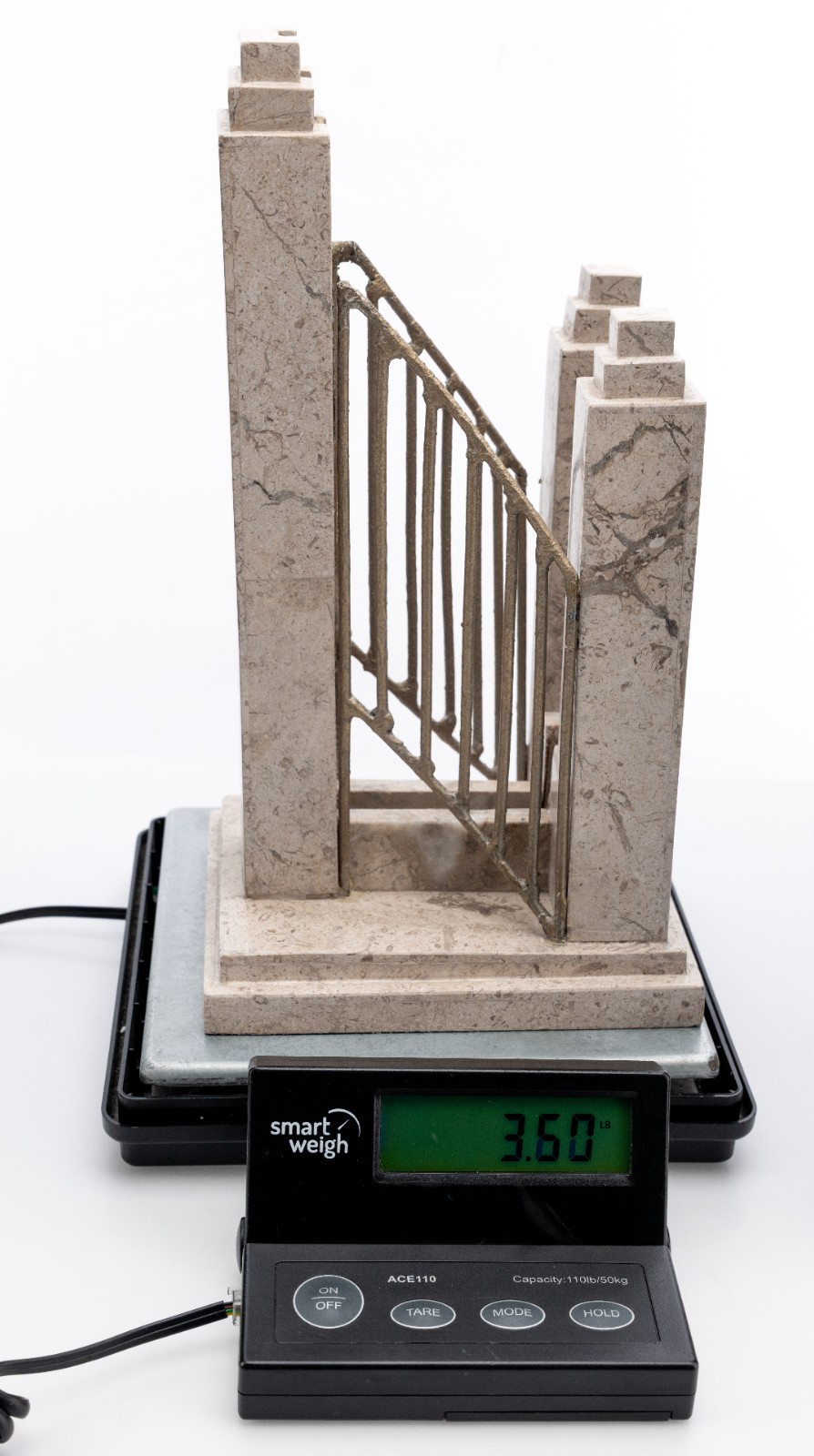 O.C. Tanner Display for Unknown Award Plaque of a Bridge / Staircase 11&Prime; 3.5lbs
