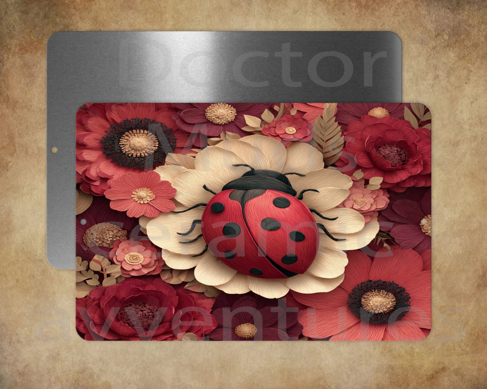 CUTE LADYBUG 8 x 12&Prime; metal sign Made in USA