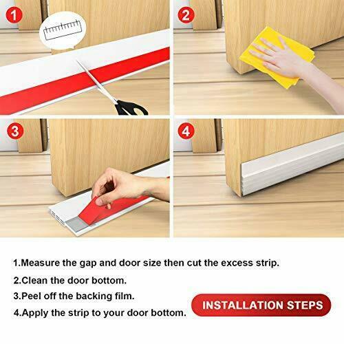 Suptikes Door Draft Stopper Under Door Seal for Exterior Interior Doors, Door S