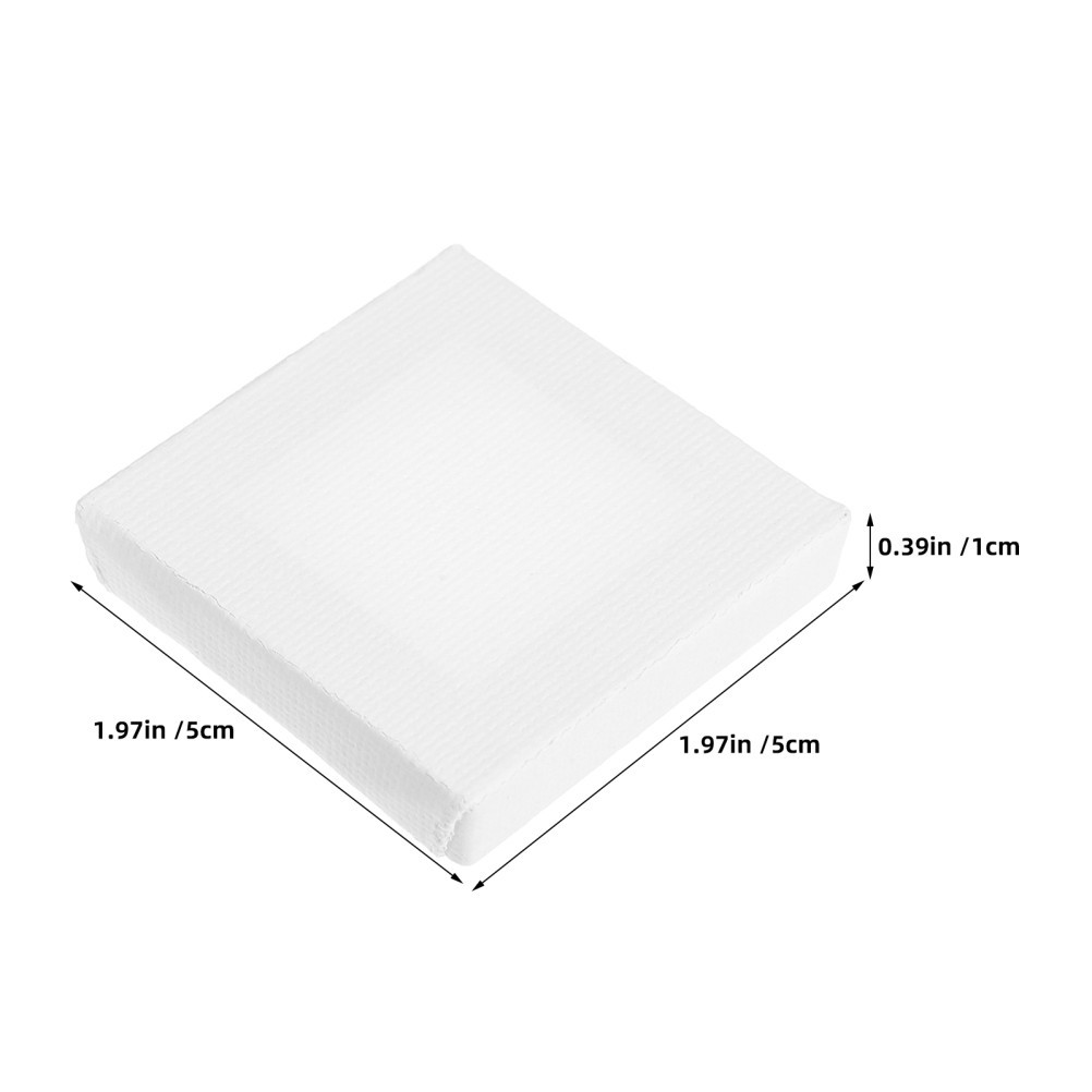 14Pcs Miniature White Canvas Frames Cotton and Wood Durable for Painting Use