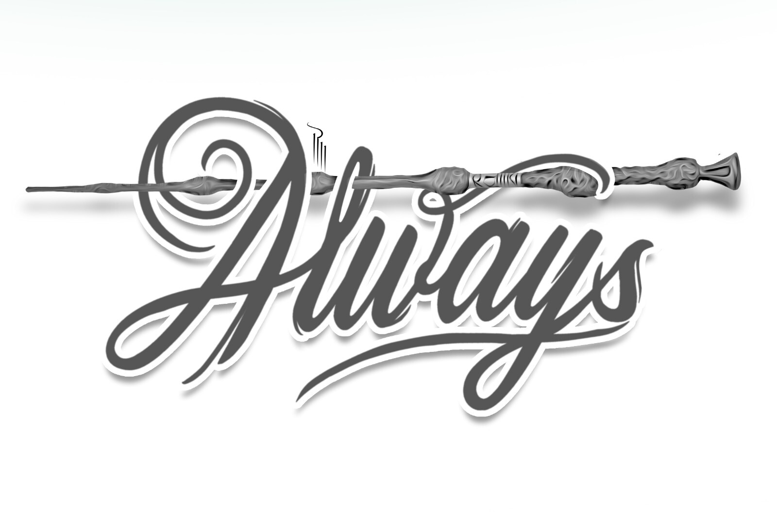 1.5&Prime; x 3&Prime; Harry Potter &lsquo;Always&rsquo; Glossy Sticker