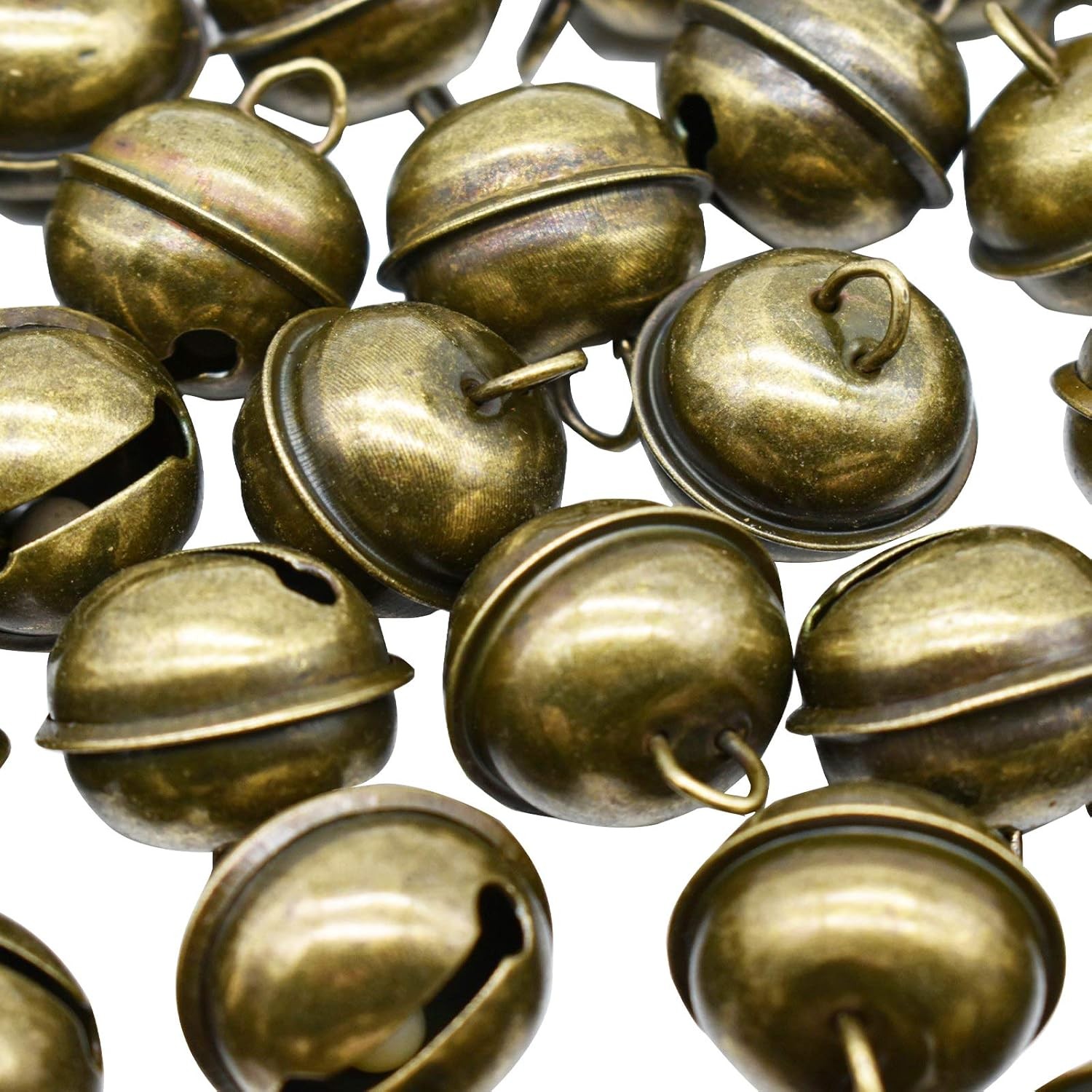 20 PCS Vinta Jingle Bell 1 Inches Antique Decorative Tone