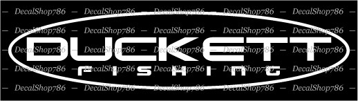 DUCKETT Fishing Rods & Reels – Outdoors – Vinyl Die-Cut Peel N&rsquo; Stick Decals