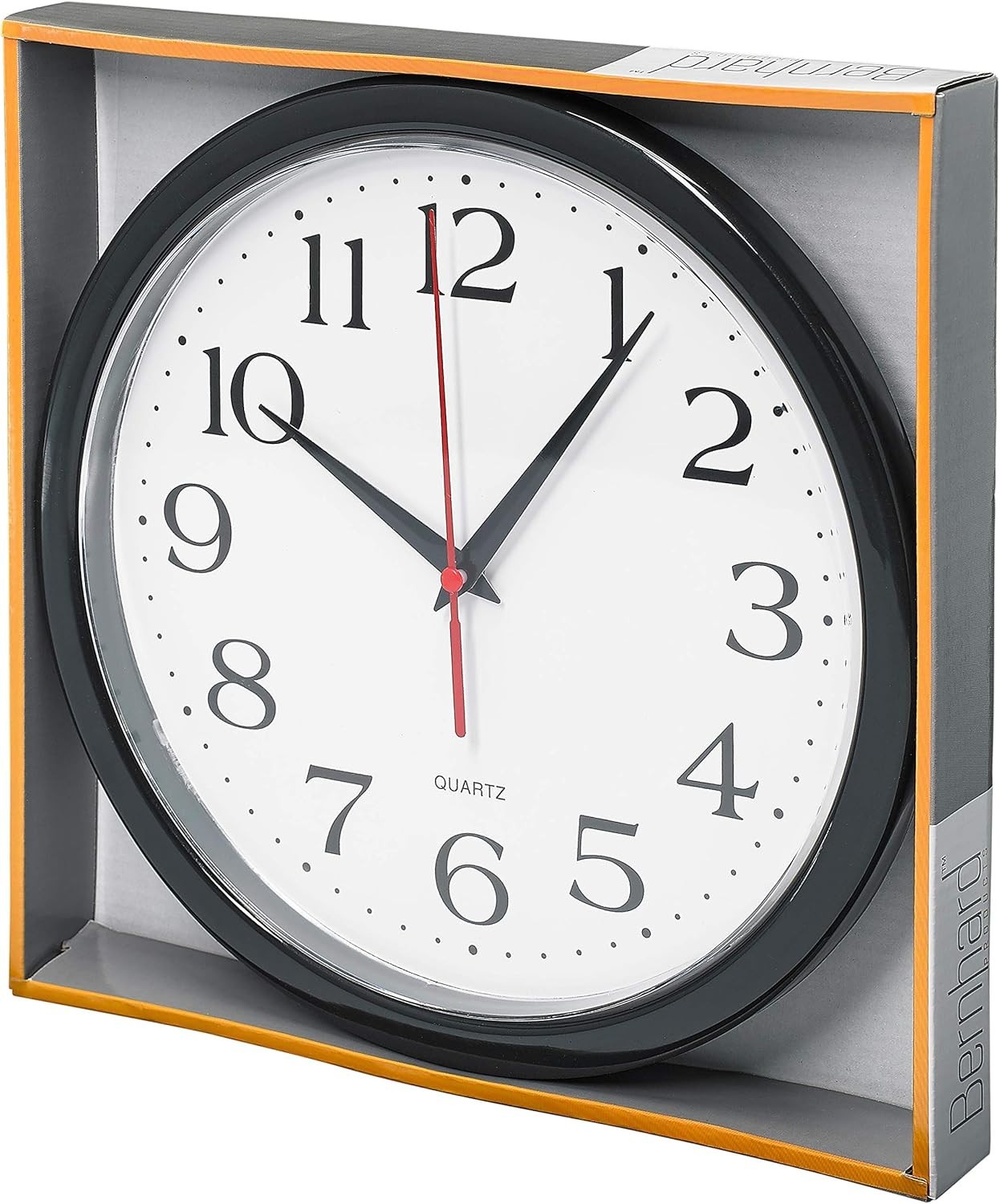 Modern 10-Inch Quartz Wall Clock – Silent Operation for Classroom & Workspace