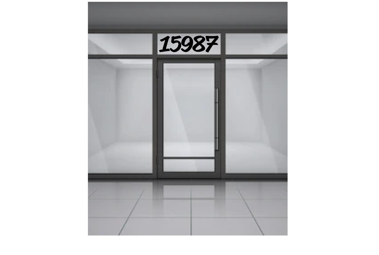 Storefront Address Numbers 3-12&Prime; tall | Office Store Window Custom Vinyl Decal