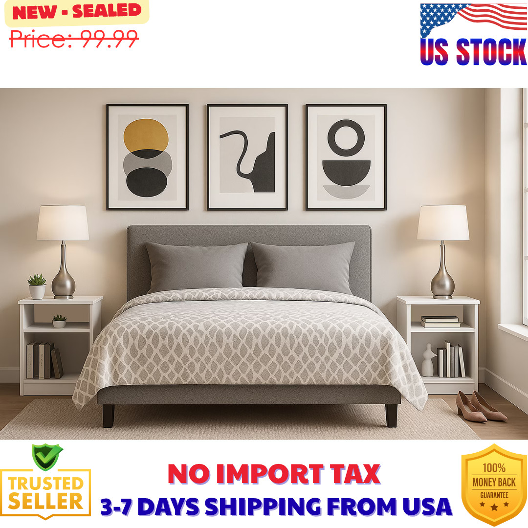 Set of 2 Bedroom Bedside Table Nightstand End Side With Open Shelf