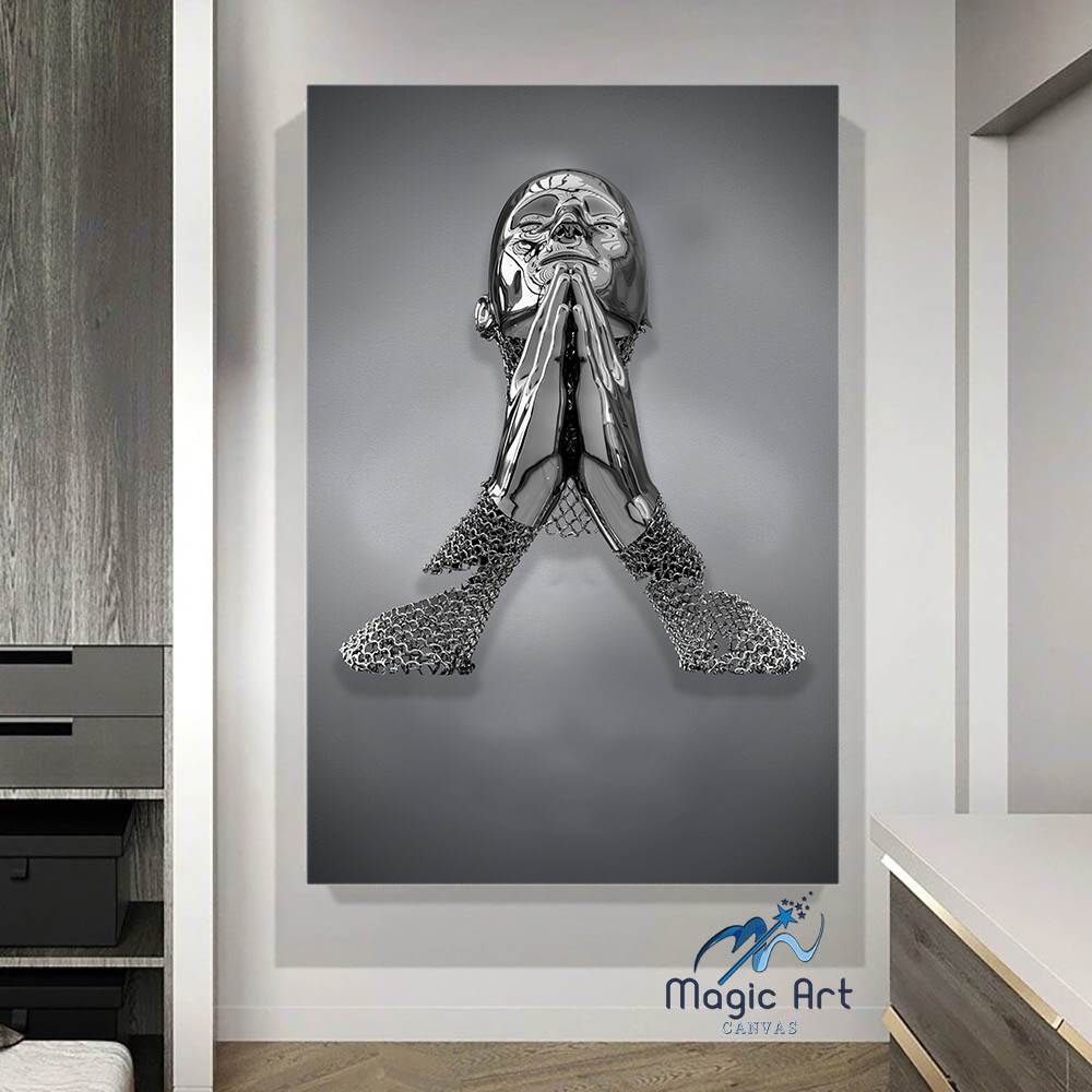3D Effect Art – Strength in Prayer CANVAS Wall Art, Ready to hangs, Modern Home