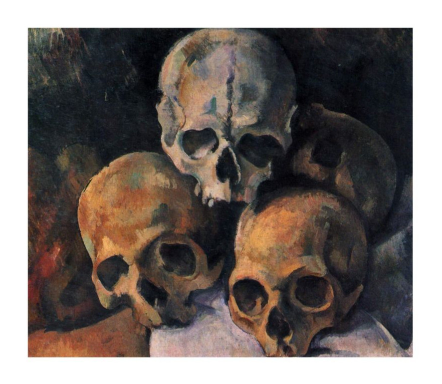 Paul Cézanne Pyramid of Skulls : Archival Quality Giclée Art Print