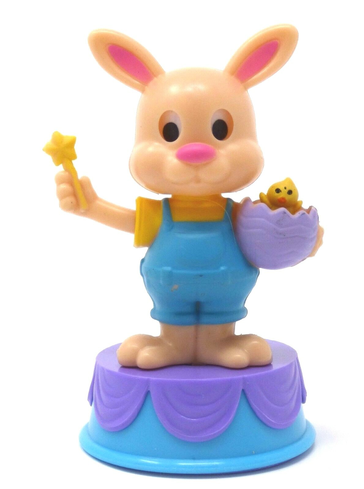 New Solar Powered Dancing Easter Bunny with Chick in Egg
