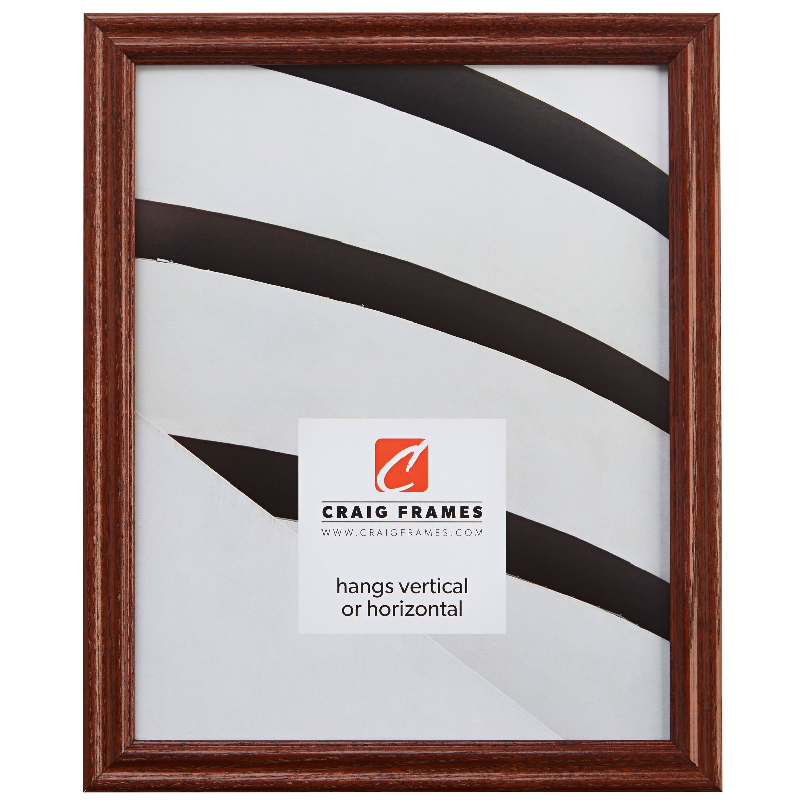 Craig Frames .75&Prime; Traditional Walnut Brown Wood Picture Frames & Poster Frames