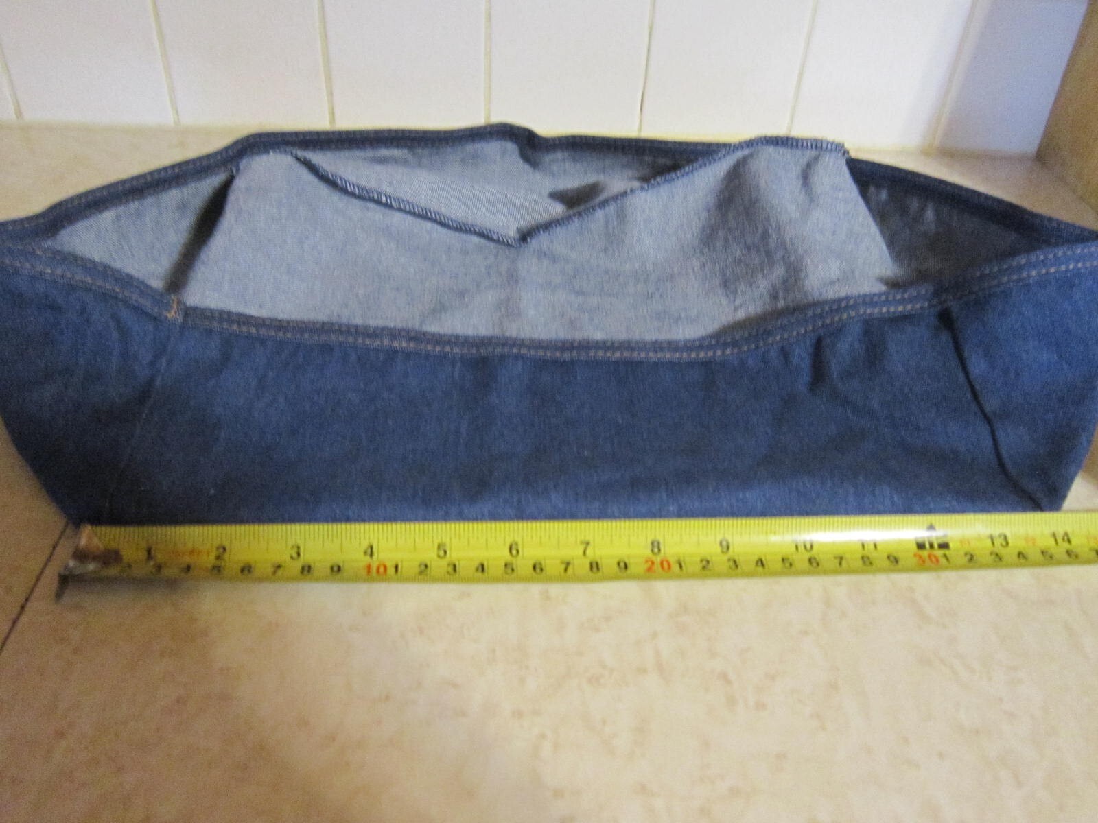 Longaberger Blue Denim Letter Tray Liner 28677165 ~ Liner Only ~ 13&Prime; x 10&Prime; x 5&Prime;